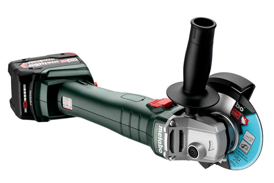 METABO REBARBADORA 18V W18L 9-125 2X4.0AH LI-POWER