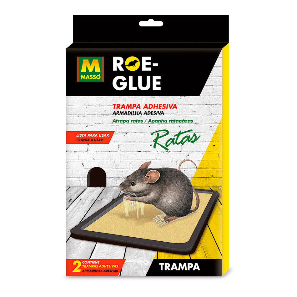 MASSO RATOEIRA ADESIVA PARA RATAZANAS 2 UNI