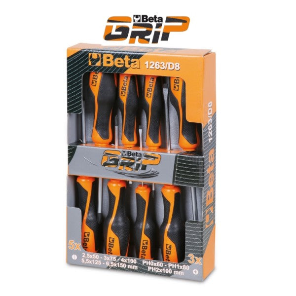 BETA GRIP JOGO CHAVES FENDA/PHILLIPS 10PCS