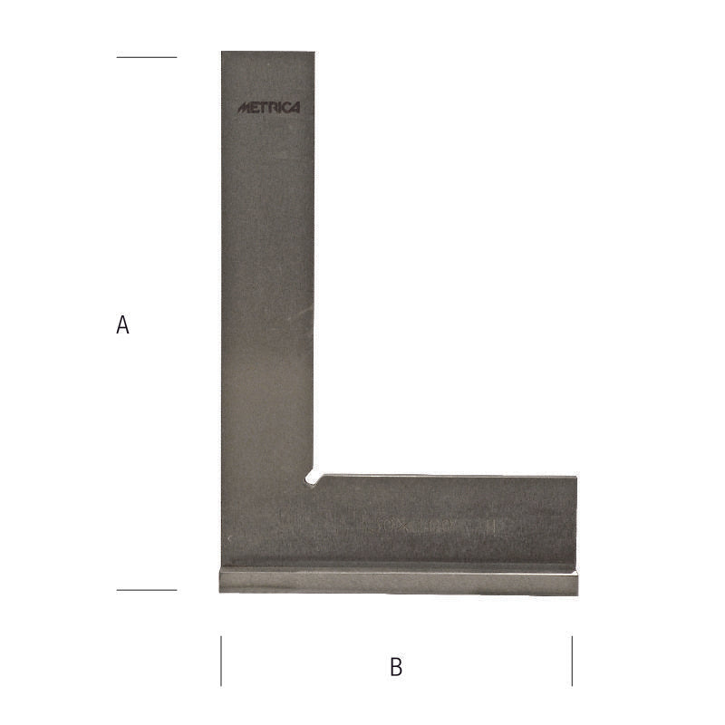 METRICA ESQUADRO AÇO RECTIFICADO C/ ABA 1/50MM