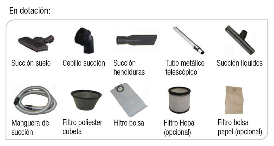 IMCOINSA ASPIRADOR TELECONTROL INOX 1200W 30LT