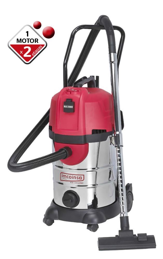 IMCOINSA ASPIRADOR ECO-CICLONIC INOX 1200W 30LT