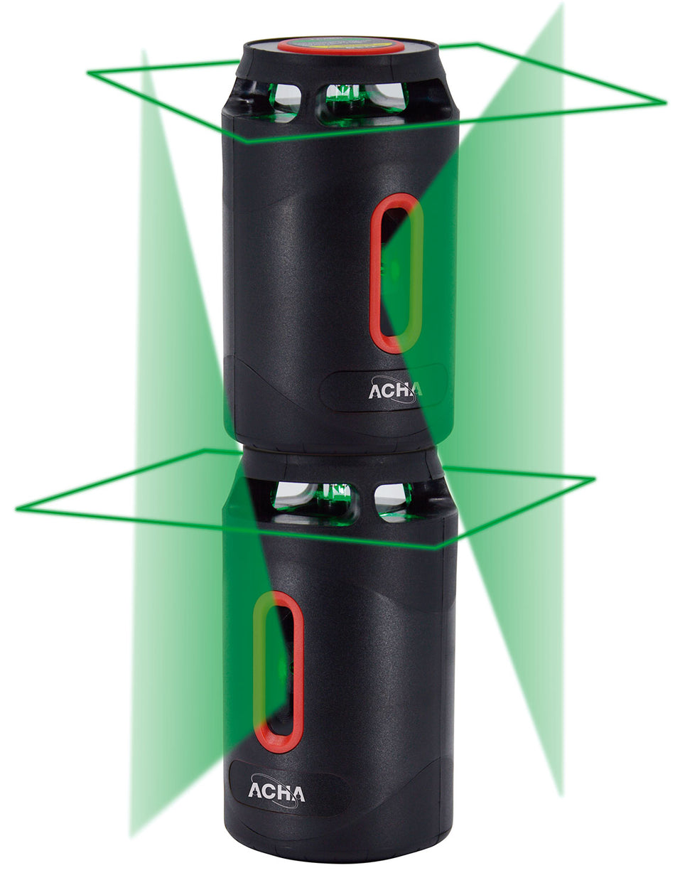 ACHA LASER 360º + 100º 2 LINHAS VERDES LATA