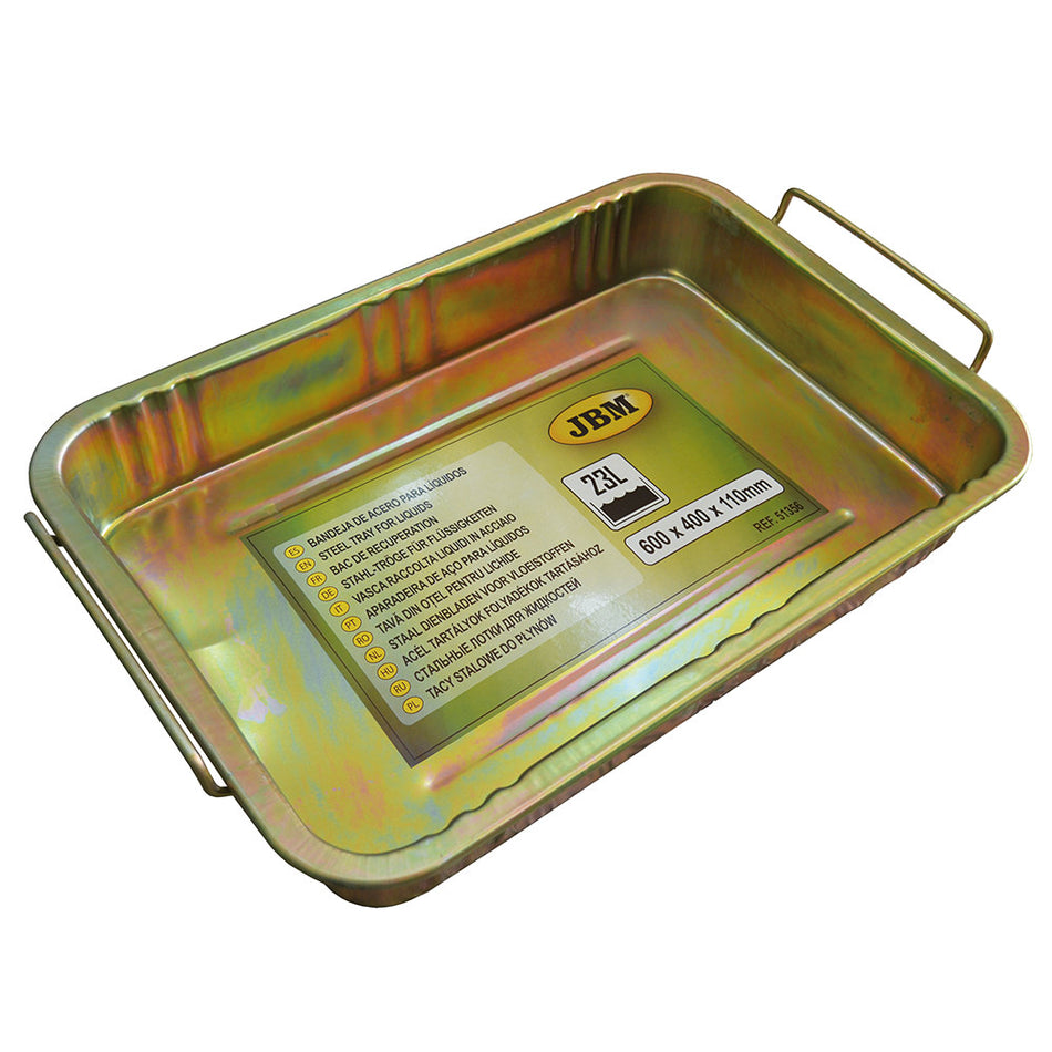 JBM BANDEJA DE AÇO PARA LIQUIDOS 23L