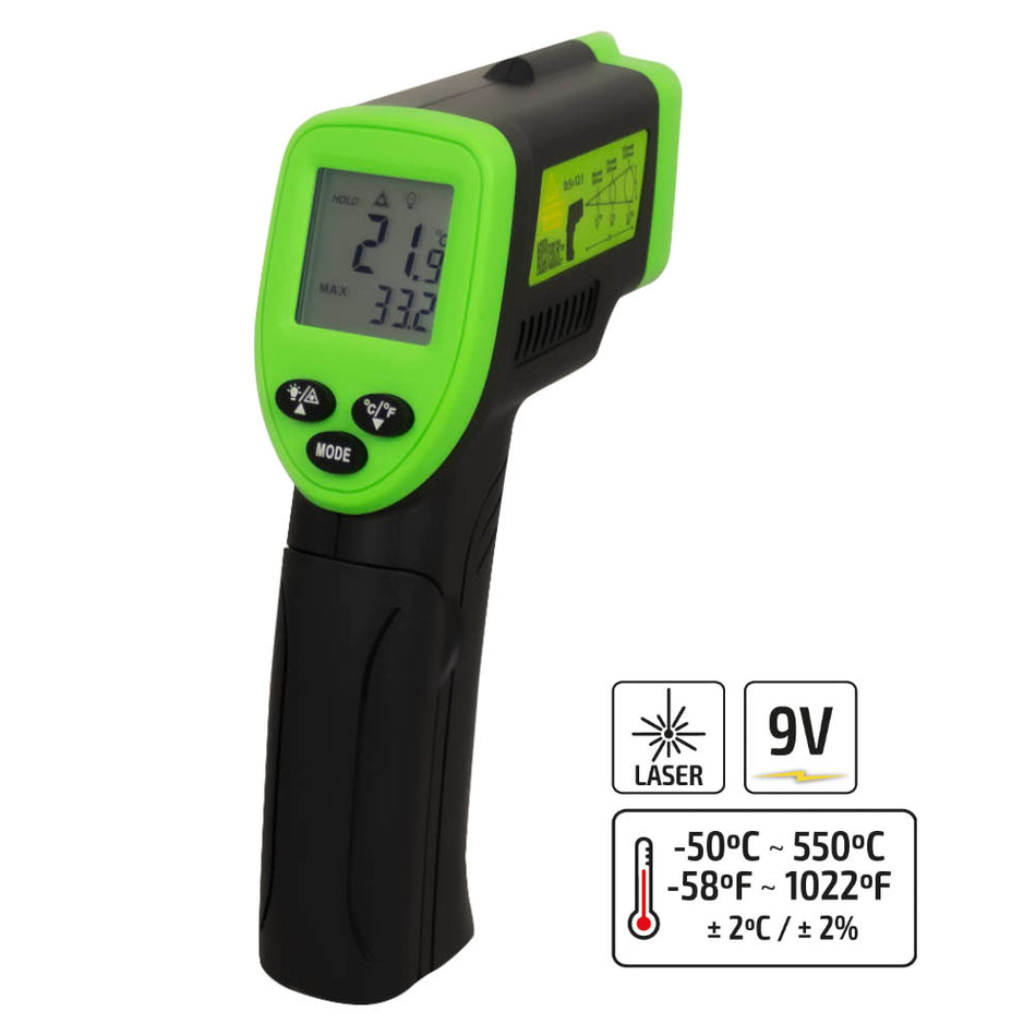 JBM TERMOMETRO LASER -50ºC A 550ºC