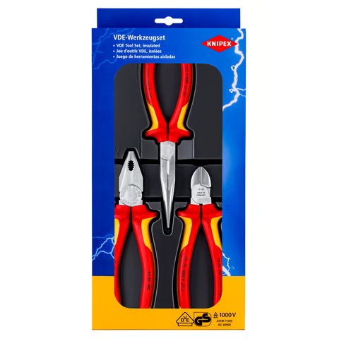KNIPEX CONJUNTO ALICATES 1000V 3 UN