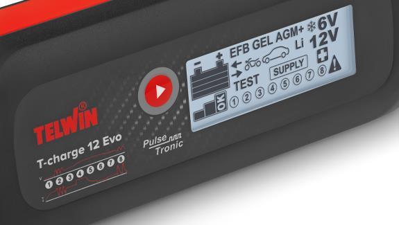 TELWIN CARREGADOR T-CHARGE 12 EVO