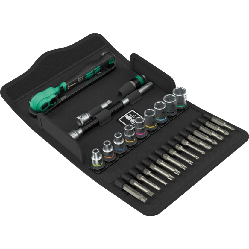 WERA  ZYKLOP COMFORT CONJ. ROQUETE 1/4" 8100 SA 14
