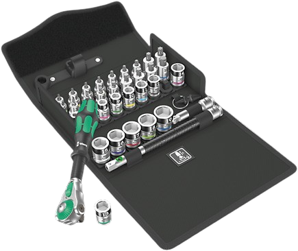 WERA CONJ. ROQUETE FH ZYKLOP SPEED 3/8" ALL-IN 35P