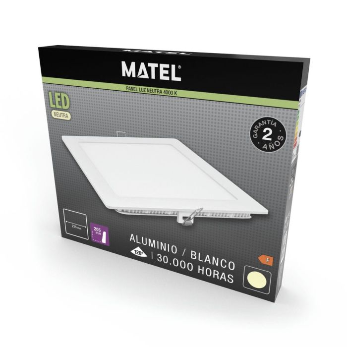 MATEL PAINEL LED ENCASTRAR QUADRADO 15W