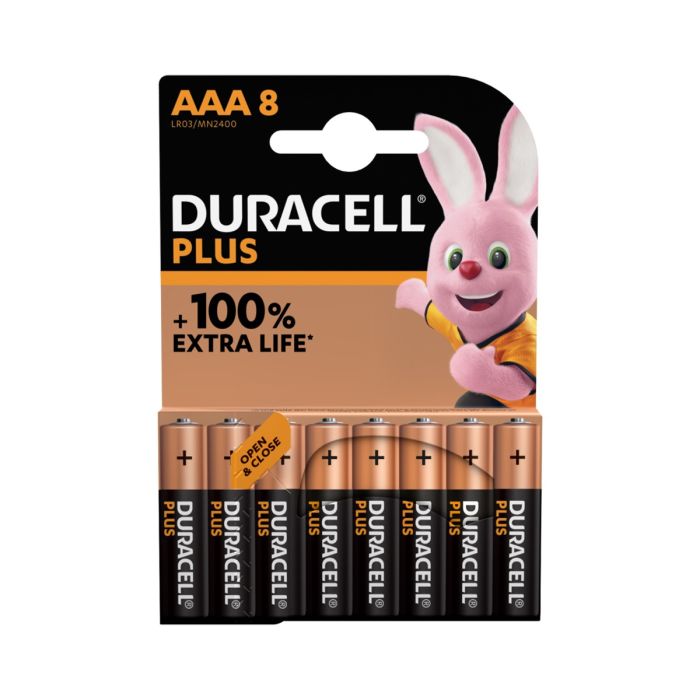 DURACELL PILHA AAA LR03 BLISTER 8 UNIDADES