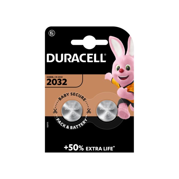 DURACELL PILHA LITIO CR2032 3V BLISTER 2 UNIDADES