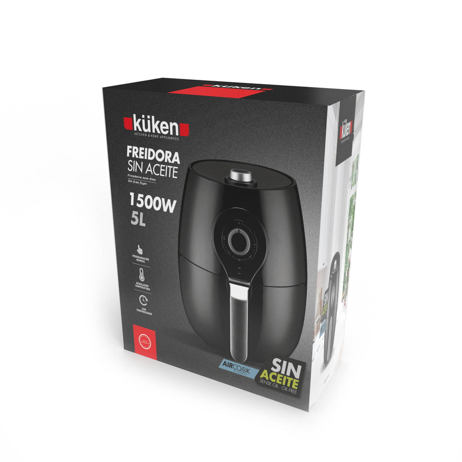 KUKEN FRITADEIRA AR QUENTE AIR FRYER 5.0LT
