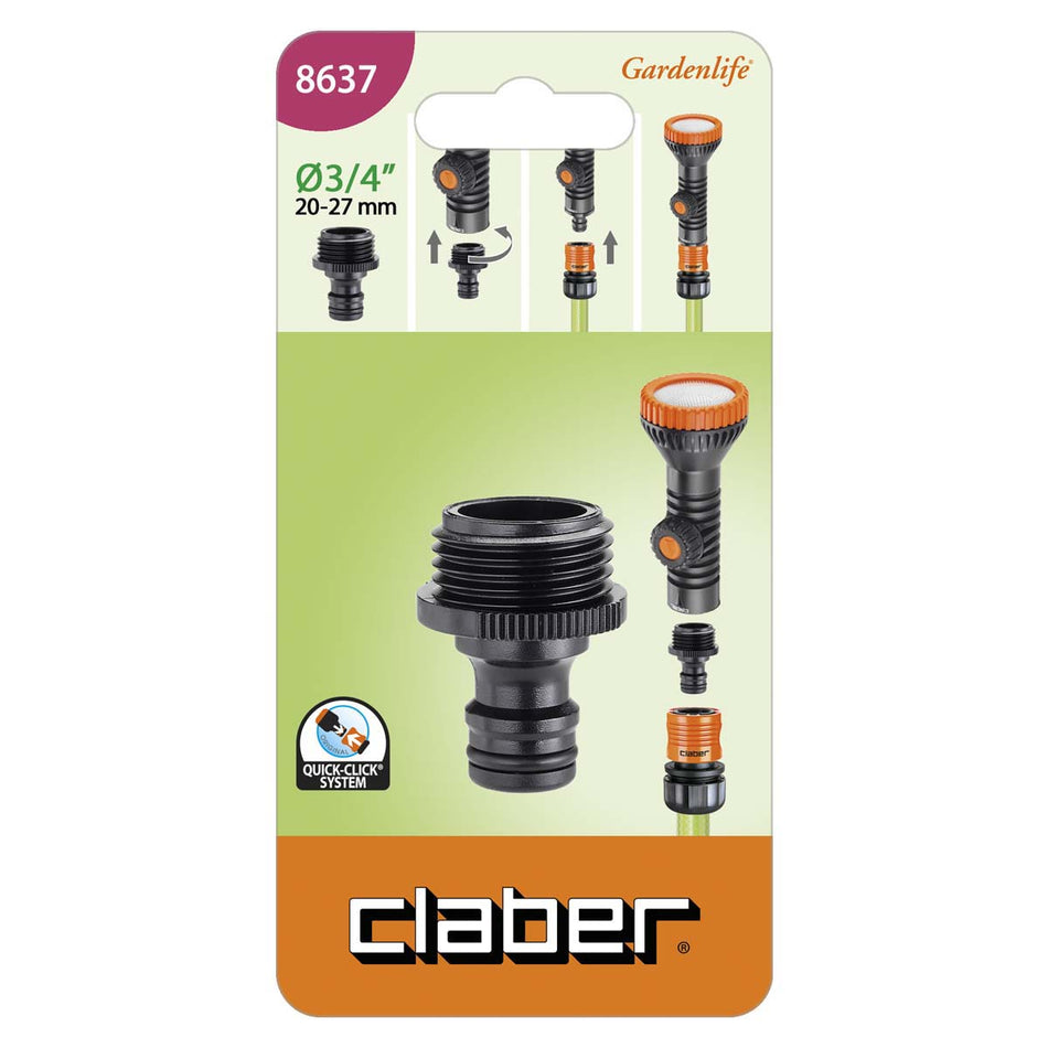 CLABER JUNÇAO ROSCADA MACHO 3/4"