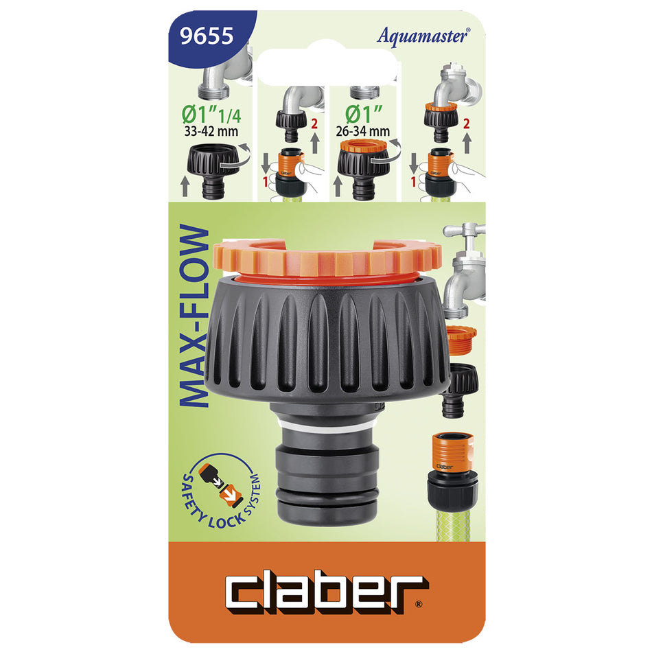 CLABER JUNCAO TORNEIRA 1.1/4" X 1" MAX FLOW