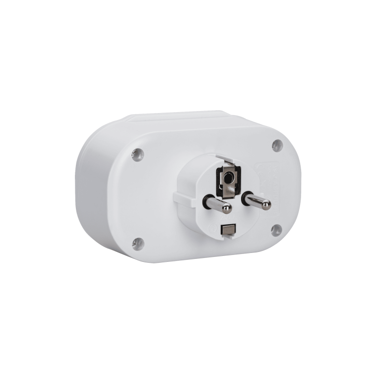 ASLO FICHA DUPLA 2xSCHUKO + 2xUSB-A + 1xUSB-C