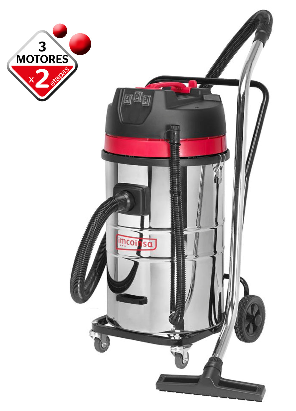 IMCOINSA ASPIRADOR RENTAL 80L 3 MOTORES 3600W 80LT