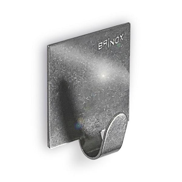BRINOX CABIDE ADESIVO INOX 30X30MM BL2