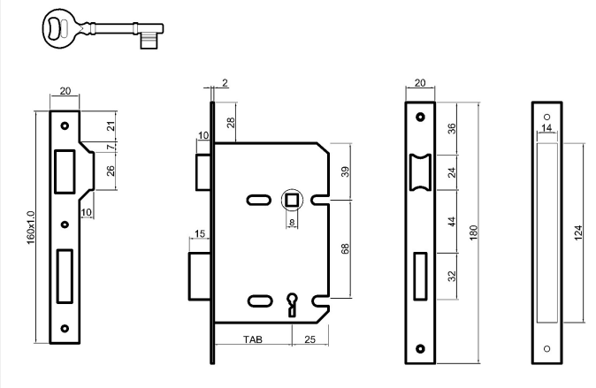RODES FECHADURA 716 LPO