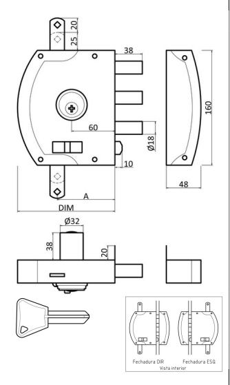 RODES FECHADURA 2400