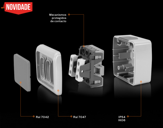 ASLO ACQUAPROTECT 54 COMUTADOR ESCADA DUPLO