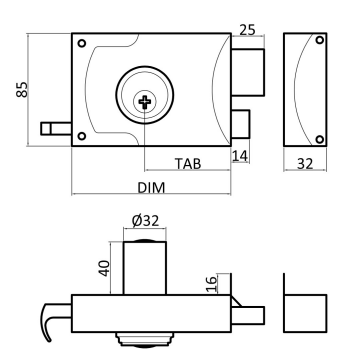 RODES FECHADURA 1990 CHAVE CRUZ