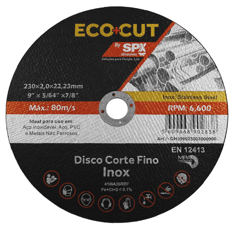 SPX ECO CUT DISCO CORTE FINO INOX 125MM