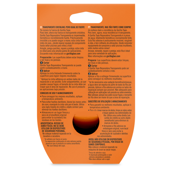 GORILLA FITA AMERICANA TRANSPARENTE 48MM X 8,2MT