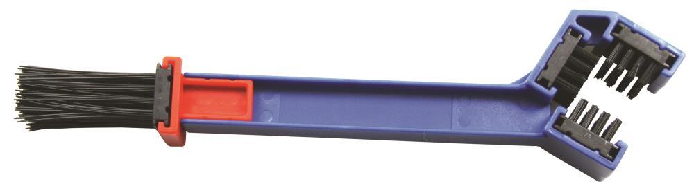 Escova limpa correntes JONNESWAY, ferramenta de limpeza para correntes de motos e bicicletas, com cerdas duráveis.