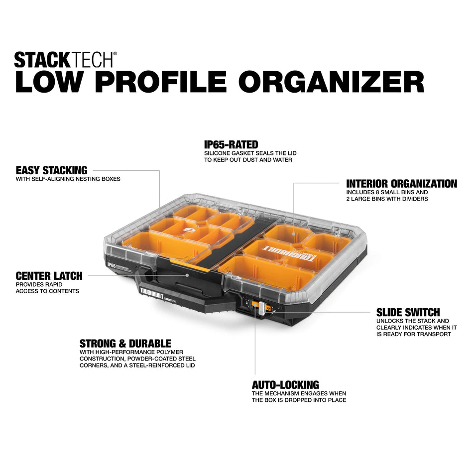 TOUGHBUILT STACKTECH ORGANIZADOR BAIXO PERFIL
