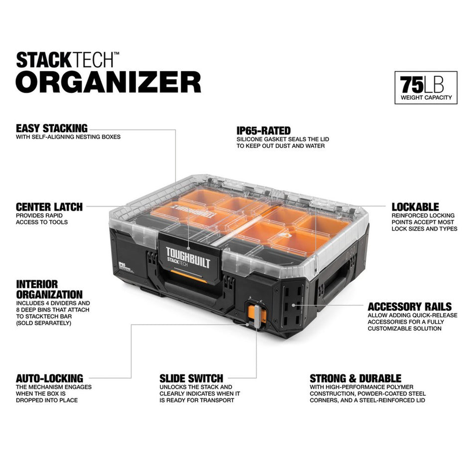 TOUGHBUILT STACKTECH ORGANIZADOR