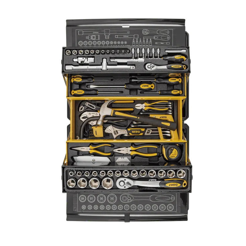 VITO CAIXA METALICA COM 89 FERRAMENTAS
