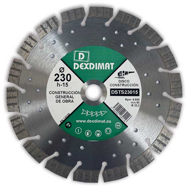 DEXDIMAT DISCO DIAMANTE SEGMENTADO GERAL OBRA