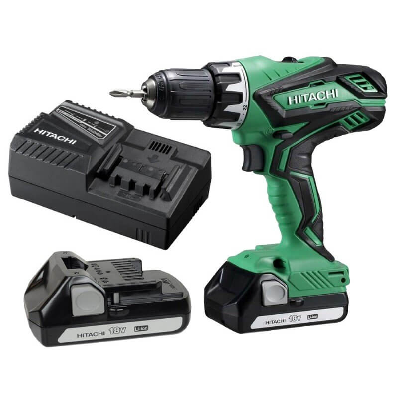 HIKOKI 18V APARAFUSADORA 2.5AH + 100 ACESSORIOS