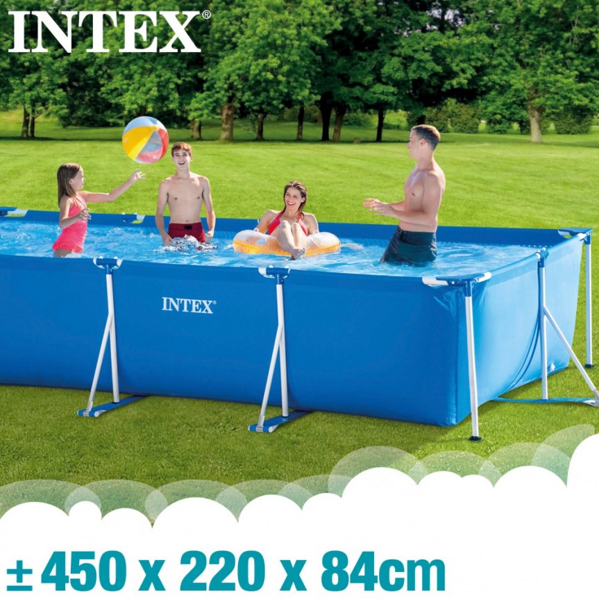 INTEX PISCINA FRAME RECTANGULAR 450X220X84