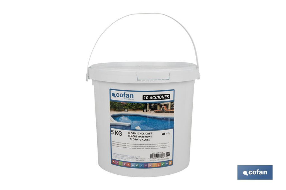 CLORO 10 ACÇÕES 5KG PASTILHAS 200GR