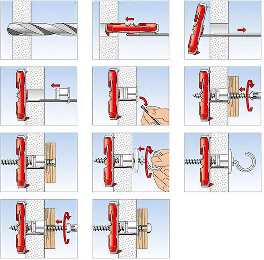 FISCHER BUCHA DUOTEC 10 SACO 10 UNIDADES