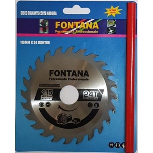 DISCO DE CORTE DE MADEIRA PARA REBARBADORA 115MM